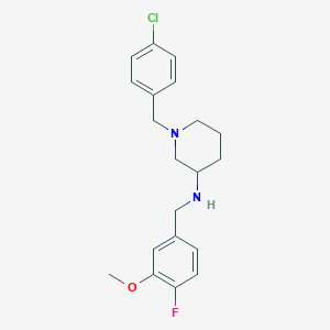 molecular formula C20H24ClFN2O B6036208 1-(4-chlorobenzyl)-N-(4-fluoro-3-methoxybenzyl)-3-piperidinamine 