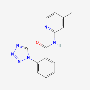 N-(4-methylpyridin-2-yl)-2-(1H-tetrazol-1-yl)benzamide