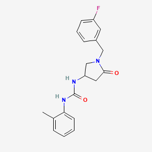 N-[1-(3-fluorobenzyl)-5-oxo-3-pyrrolidinyl]-N'-(2-methylphenyl)urea