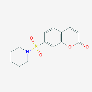 7-(Piperidylsulfonyl)chromen-2-one