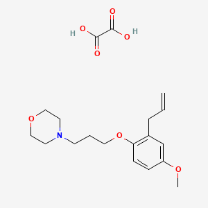 4-[3-(4-Methoxy-2-prop-2-enylphenoxy)propyl]morpholine;oxalic acid