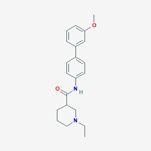 molecular formula C21H26N2O2 B6036328 1-ethyl-N-(3'-methoxy-4-biphenylyl)-3-piperidinecarboxamide 