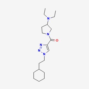 [1-(2-Cyclohexylethyl)triazol-4-yl]-[3-(diethylamino)pyrrolidin-1-yl]methanone