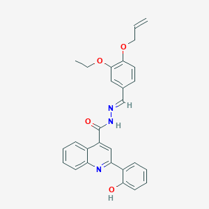 molecular formula C28H25N3O4 B6036392 N'-[4-(allyloxy)-3-ethoxybenzylidene]-2-(2-hydroxyphenyl)-4-quinolinecarbohydrazide 