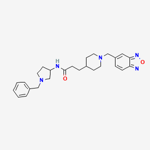 3-[1-(2,1,3-benzoxadiazol-5-ylmethyl)piperidin-4-yl]-N-(1-benzylpyrrolidin-3-yl)propanamide