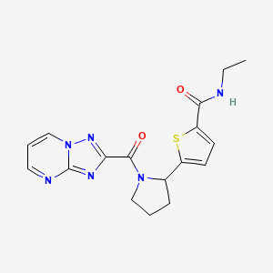 N-ethyl-5-[1-([1,2,4]triazolo[1,5-a]pyrimidin-2-ylcarbonyl)-2-pyrrolidinyl]-2-thiophenecarboxamide