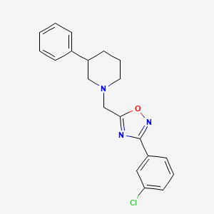 1-{[3-(3-chlorophenyl)-1,2,4-oxadiazol-5-yl]methyl}-3-phenylpiperidine