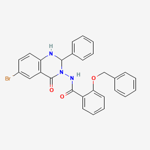 2-(BENZYLOXY)-N-[6-BROMO-4-OXO-2-PHENYL-1,4-DIHYDRO-3(2H)-QUINAZOLINYL]BENZAMIDE