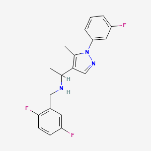 (2,5-difluorobenzyl){1-[1-(3-fluorophenyl)-5-methyl-1H-pyrazol-4-yl]ethyl}amine