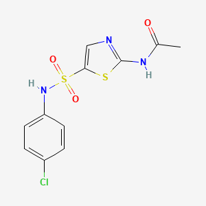 N-(5-{[(4-chlorophenyl)amino]sulfonyl}-1,3-thiazol-2-yl)acetamide