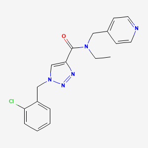 1-(2-chlorobenzyl)-N-ethyl-N-(4-pyridinylmethyl)-1H-1,2,3-triazole-4-carboxamide