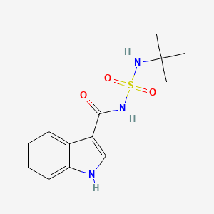 molecular formula C13H17N3O3S B6036592 N-(tert-butylsulfamoyl)-1H-indole-3-carboxamide 