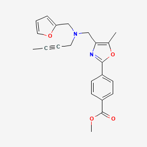 Methyl 4-[4-[[but-2-ynyl(furan-2-ylmethyl)amino]methyl]-5-methyl-1,3-oxazol-2-yl]benzoate