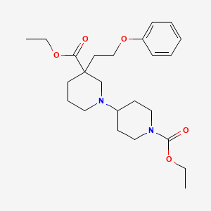 diethyl 3-(2-phenoxyethyl)-1,4'-bipiperidine-1',3-dicarboxylate