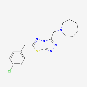 3-(1-Azepanylmethyl)-6-(4-chlorobenzyl)[1,2,4]triazolo[3,4-b][1,3,4]thiadiazole