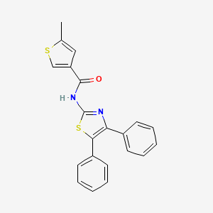 N-(4,5-diphenyl-1,3-thiazol-2-yl)-5-methylthiophene-3-carboxamide