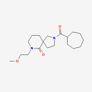 2-(cycloheptylcarbonyl)-7-(2-methoxyethyl)-2,7-diazaspiro[4.5]decan-6-one