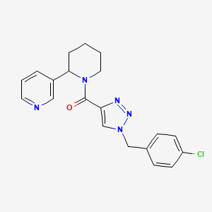 3-(1-{[1-(4-chlorobenzyl)-1H-1,2,3-triazol-4-yl]carbonyl}-2-piperidinyl)pyridine