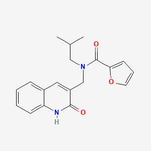 molecular formula C19H20N2O3 B6036691 N-[(2-hydroxy-3-quinolinyl)methyl]-N-isobutyl-2-furamide 