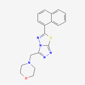 3-(4-Morpholinylmethyl)-6-(1-naphthyl)[1,2,4]triazolo[3,4-b][1,3,4]thiadiazole