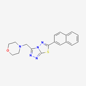 3-(4-Morpholinylmethyl)-6-(2-naphthyl)[1,2,4]triazolo[3,4-b][1,3,4]thiadiazole