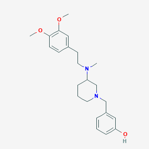 molecular formula C23H32N2O3 B6036797 3-({3-[[2-(3,4-dimethoxyphenyl)ethyl](methyl)amino]-1-piperidinyl}methyl)phenol 