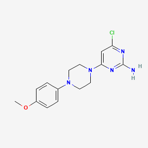 4-chloro-6-[4-(4-methoxyphenyl)-1-piperazinyl]-2-pyrimidinamine