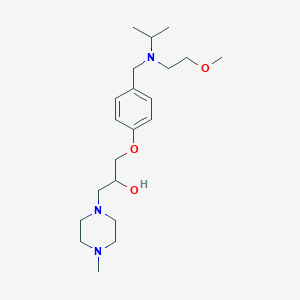 1-(4-{[isopropyl(2-methoxyethyl)amino]methyl}phenoxy)-3-(4-methyl-1-piperazinyl)-2-propanol