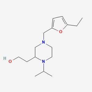 2-{4-[(5-ethyl-2-furyl)methyl]-1-isopropyl-2-piperazinyl}ethanol