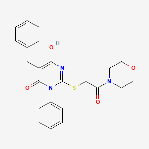 5-BENZYL-6-HYDROXY-2-[(2-MORPHOLINO-2-OXOETHYL)SULFANYL]-3-PHENYL-4(3H)-PYRIMIDINONE