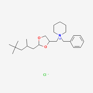 1-benzyl-1-{[2-(2,4,4-trimethylpentyl)-1,3-dioxolan-4-yl]methyl}piperidinium chloride