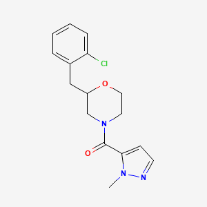 2-(2-chlorobenzyl)-4-[(1-methyl-1H-pyrazol-5-yl)carbonyl]morpholine