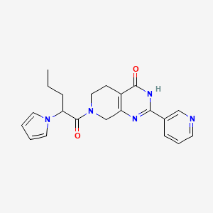 2-pyridin-3-yl-7-[2-(1H-pyrrol-1-yl)pentanoyl]-5,6,7,8-tetrahydropyrido[3,4-d]pyrimidin-4(3H)-one