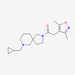 7-(cyclopropylmethyl)-2-[(3,5-dimethyl-4-isoxazolyl)acetyl]-2,7-diazaspiro[4.5]decane