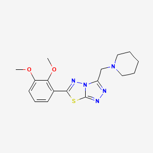 molecular formula C17H21N5O2S B603707 6-(2,3-Dimethoxyphenyl)-3-(1-piperidinylmethyl)[1,2,4]triazolo[3,4-b][1,3,4]thiadiazole CAS No. 1219581-37-9
