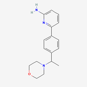 6-[4-(1-morpholin-4-ylethyl)phenyl]pyridin-2-amine