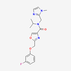 2-[(3-fluorophenoxy)methyl]-N-isopropyl-N-[(1-methyl-1H-imidazol-2-yl)methyl]-1,3-oxazole-4-carboxamide