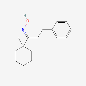 molecular formula C16H23NO B6037257 1-(1-methylcyclohexyl)-3-phenyl-1-propanone oxime 