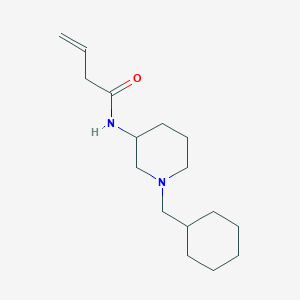 molecular formula C16H28N2O B6037326 N-[1-(cyclohexylmethyl)-3-piperidinyl]-3-butenamide 