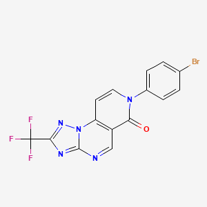 molecular formula C15H7BrF3N5O B6037402 7-(4-bromophenyl)-2-(trifluoromethyl)pyrido[3,4-e][1,2,4]triazolo[1,5-a]pyrimidin-6(7H)-one 