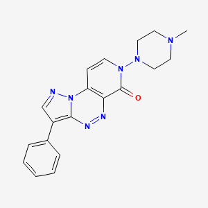 7-(4-methyl-1-piperazinyl)-3-phenylpyrazolo[5,1-c]pyrido[4,3-e][1,2,4]triazin-6(7H)-one