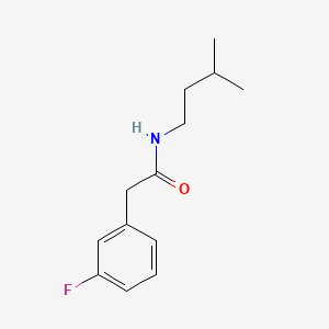 molecular formula C13H18FNO B603759 2-(3-fluorophenyl)-N-isopentylacetamide CAS No. 1091954-46-9