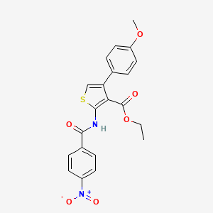 ethyl 4-(4-methoxyphenyl)-2-[(4-nitrobenzoyl)amino]-3-thiophenecarboxylate