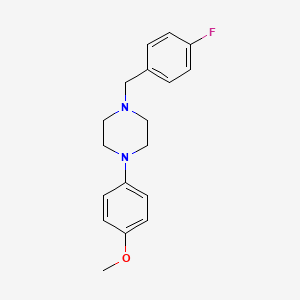 molecular formula C18H21FN2O B6037662 1-(4-fluorobenzyl)-4-(4-methoxyphenyl)piperazine 