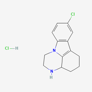 molecular formula C14H16Cl2N2 B6037666 8-chloro-2,3,3a,4,5,6-hexahydro-1H-pyrazino[3,2,1-jk]carbazole hydrochloride 