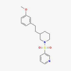 3-({3-[2-(3-methoxyphenyl)ethyl]-1-piperidinyl}sulfonyl)pyridine