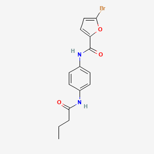 molecular formula C15H15BrN2O3 B6037721 5-bromo-N-[4-(butyrylamino)phenyl]-2-furamide 