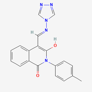 2-(4-methylphenyl)-4-[(4H-1,2,4-triazol-4-ylamino)methylene]-1,3(2H,4H)-isoquinolinedione