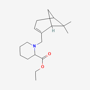 molecular formula C18H29NO2 B6037741 ethyl 1-[(6,6-dimethylbicyclo[3.1.1]hept-2-en-2-yl)methyl]-2-piperidinecarboxylate 