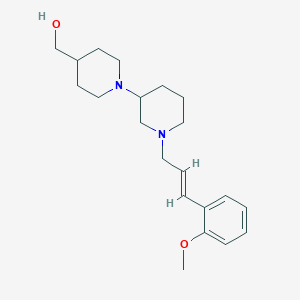 molecular formula C21H32N2O2 B6037802 {1'-[(2E)-3-(2-methoxyphenyl)-2-propen-1-yl]-1,3'-bipiperidin-4-yl}methanol 